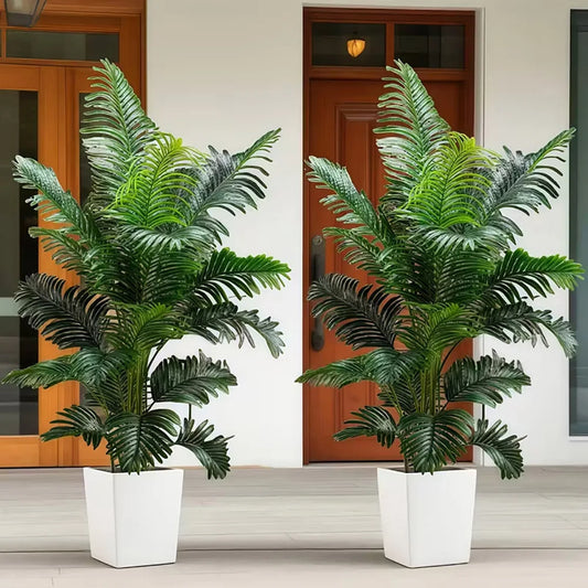 Two 35" Artificial Palm tree plant