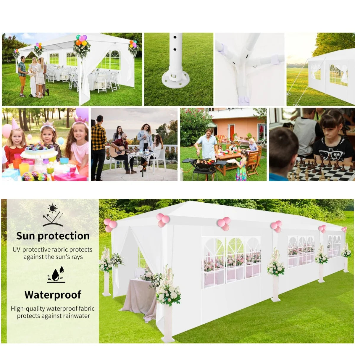 Premium Event Tent 20/30ft with Modular Walls