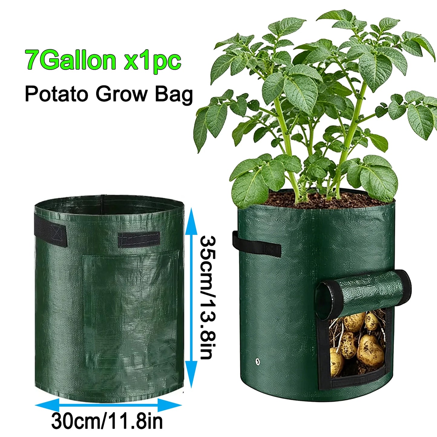 7 Gallon Grow Bags for Vegetables Plants with Handles