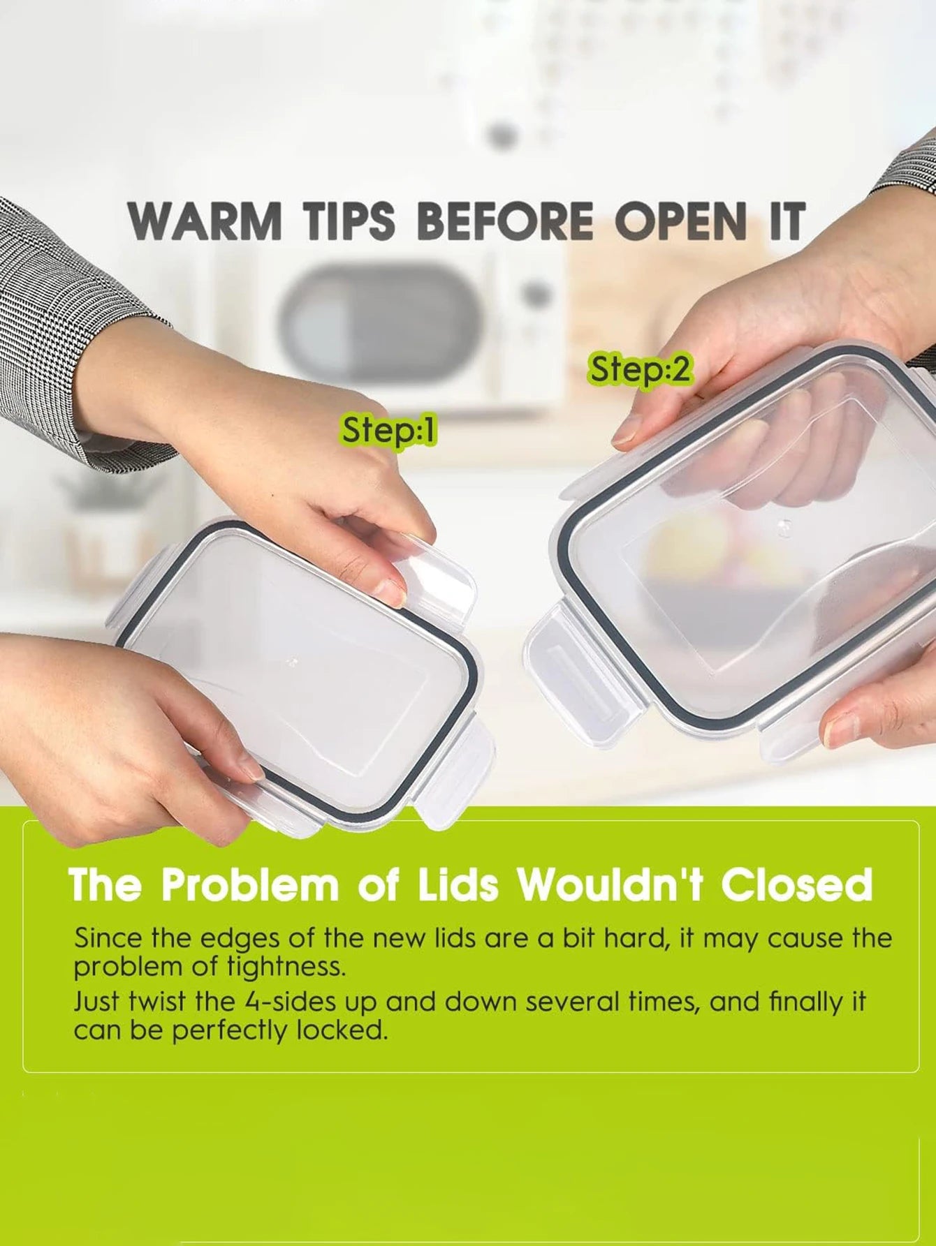 24pcs moisture-proof food storage containers