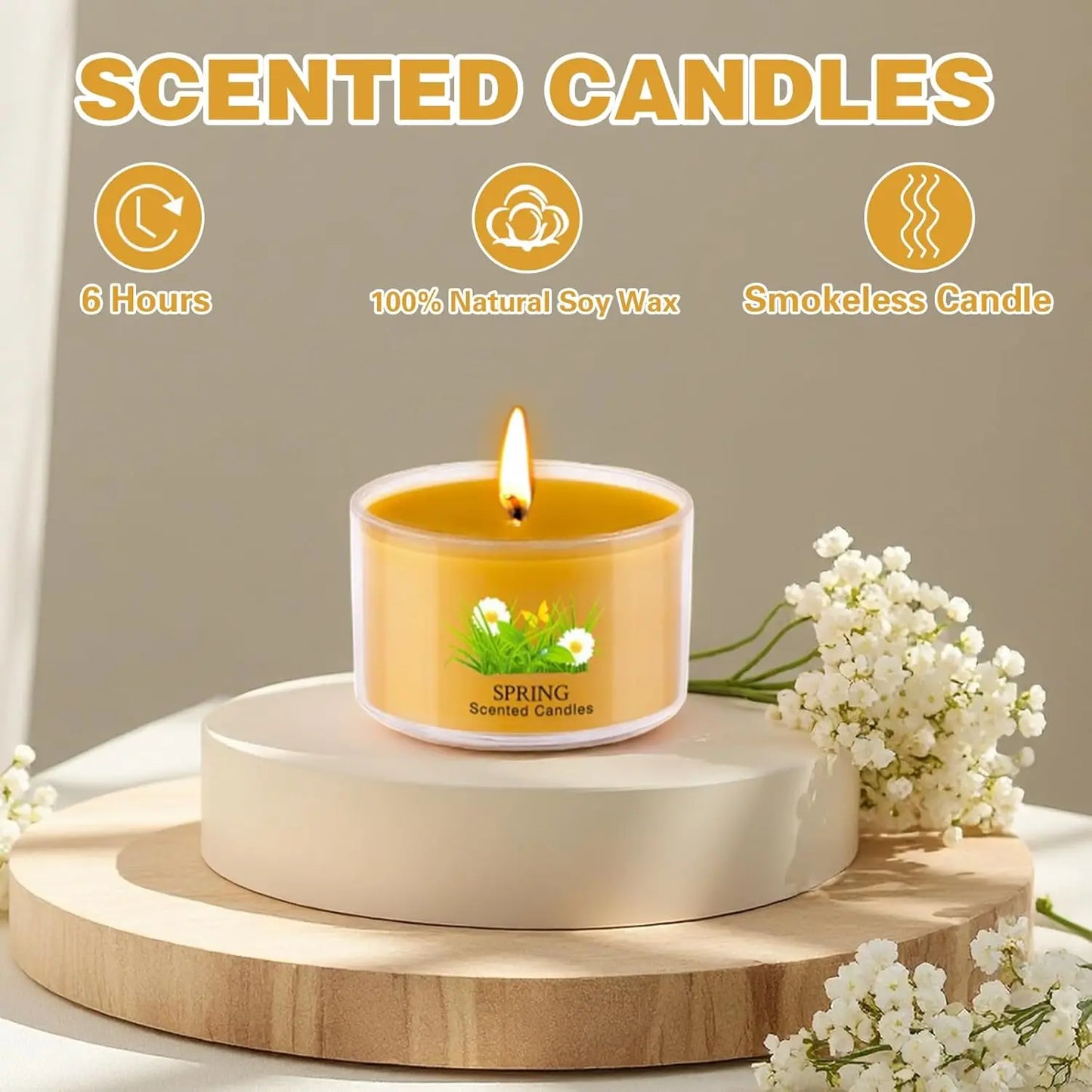 Aromatherapy Scented Soy Candles Pack of 20