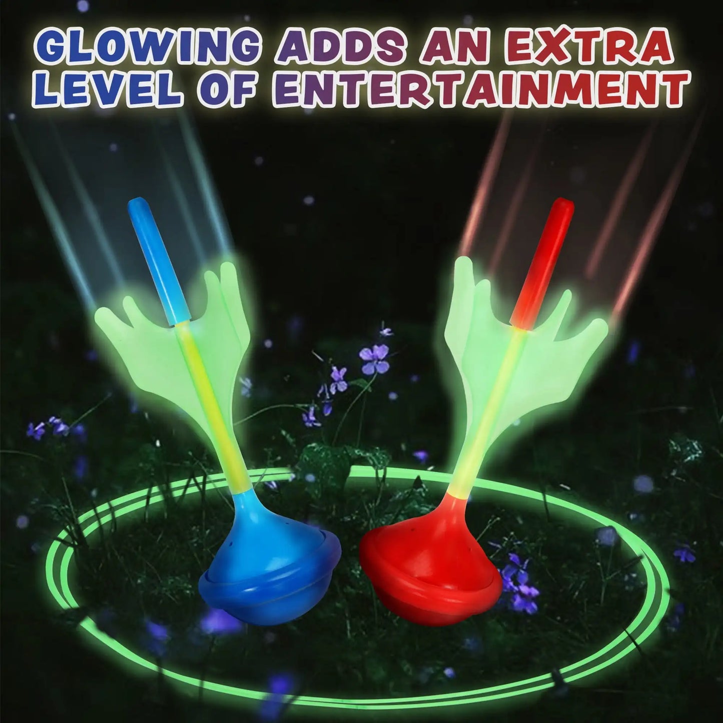 6Pcs Glow in The Dark Lawn Darts Game
