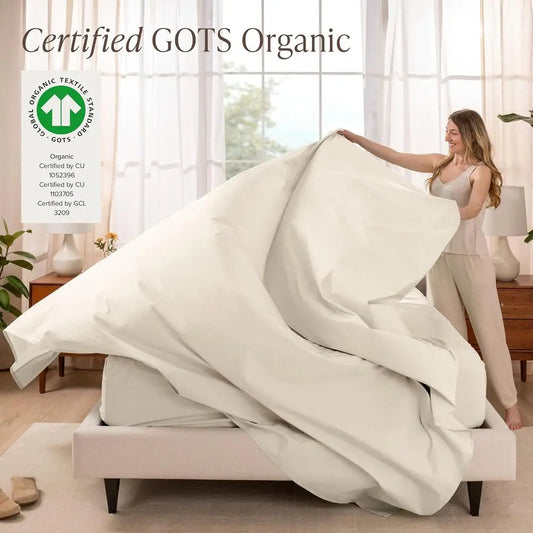 100% Organic Cotton Sheet Set & Pillowcases