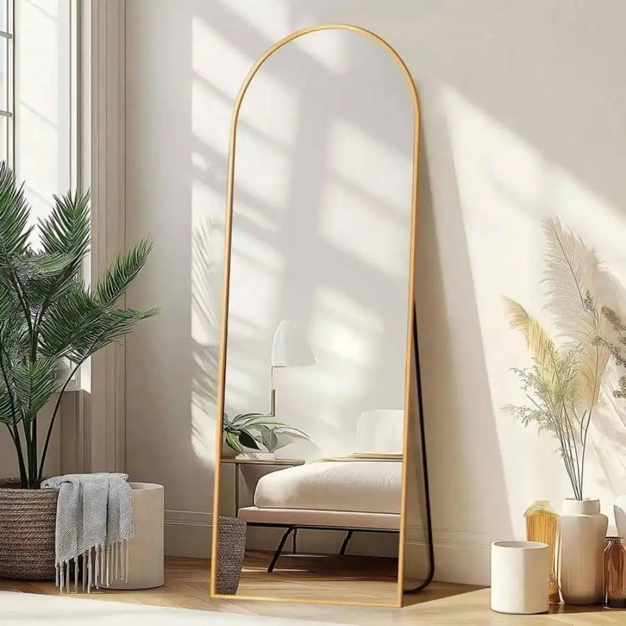 Arched Full Length Mirror Wall Mounted or Hung 59"x16.2 "