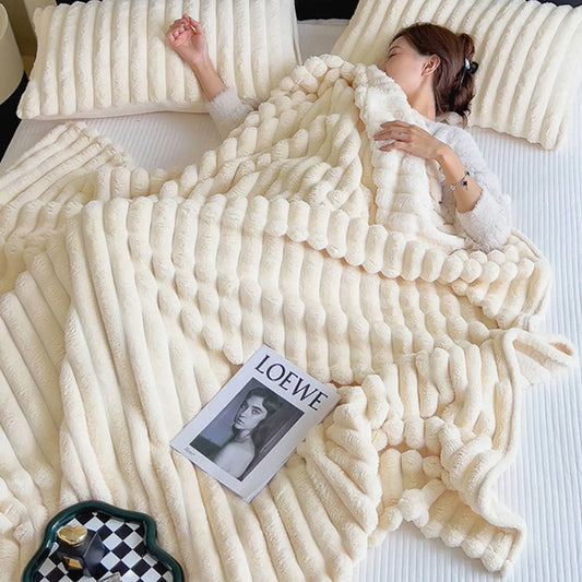 Fleece Striped Blanket