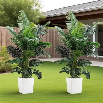 Two 35" Artificial Palm tree plant
