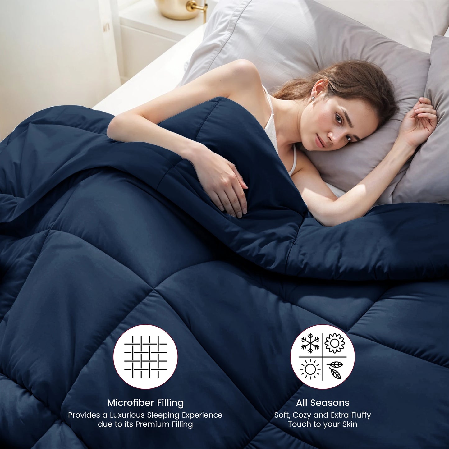 Luxurious Down Alternative Comforter Color & Size Options