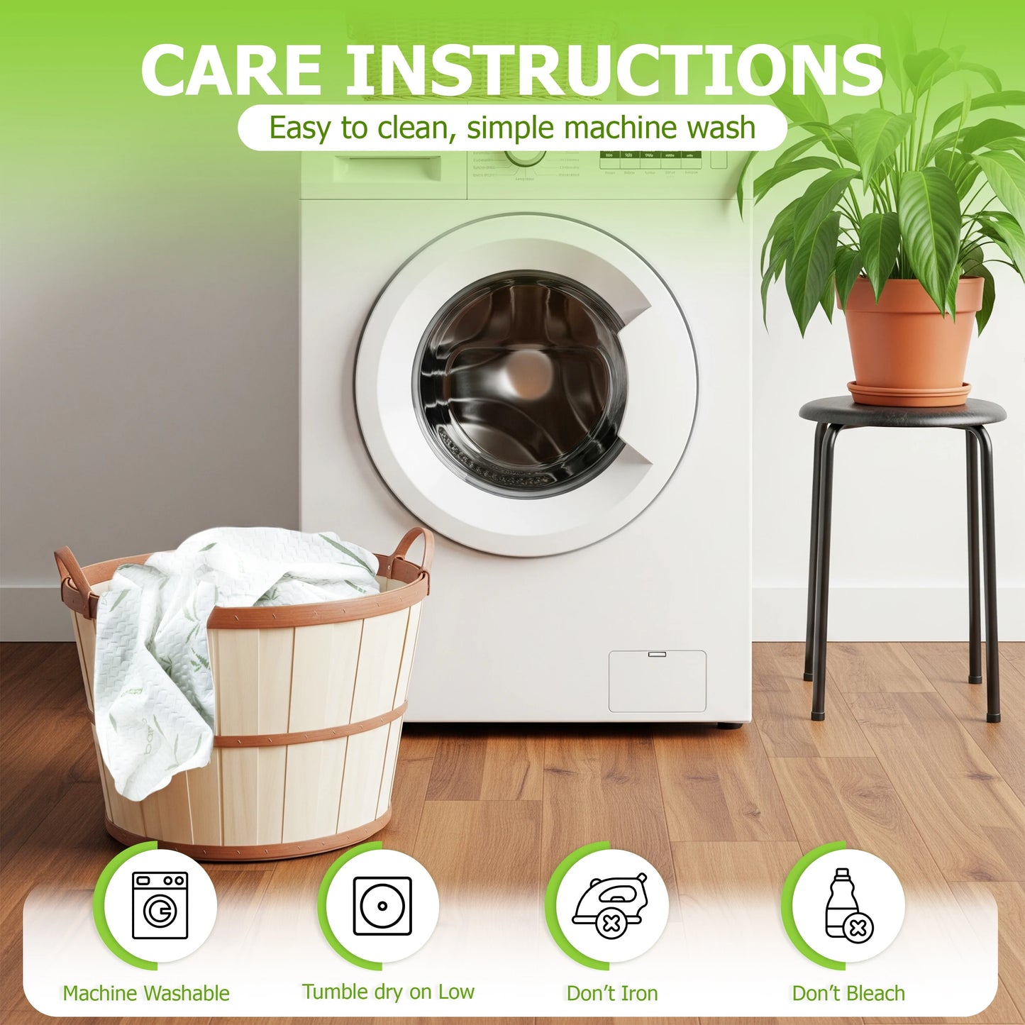 Lux Decor Mattress Protector, Cooling Rayon dervied from Bamboo Viscose