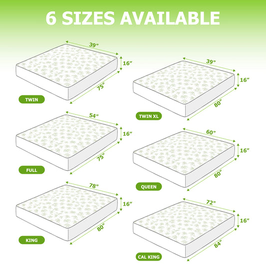 Lux Decor Mattress Protector, Cooling Rayon dervied from Bamboo Viscose