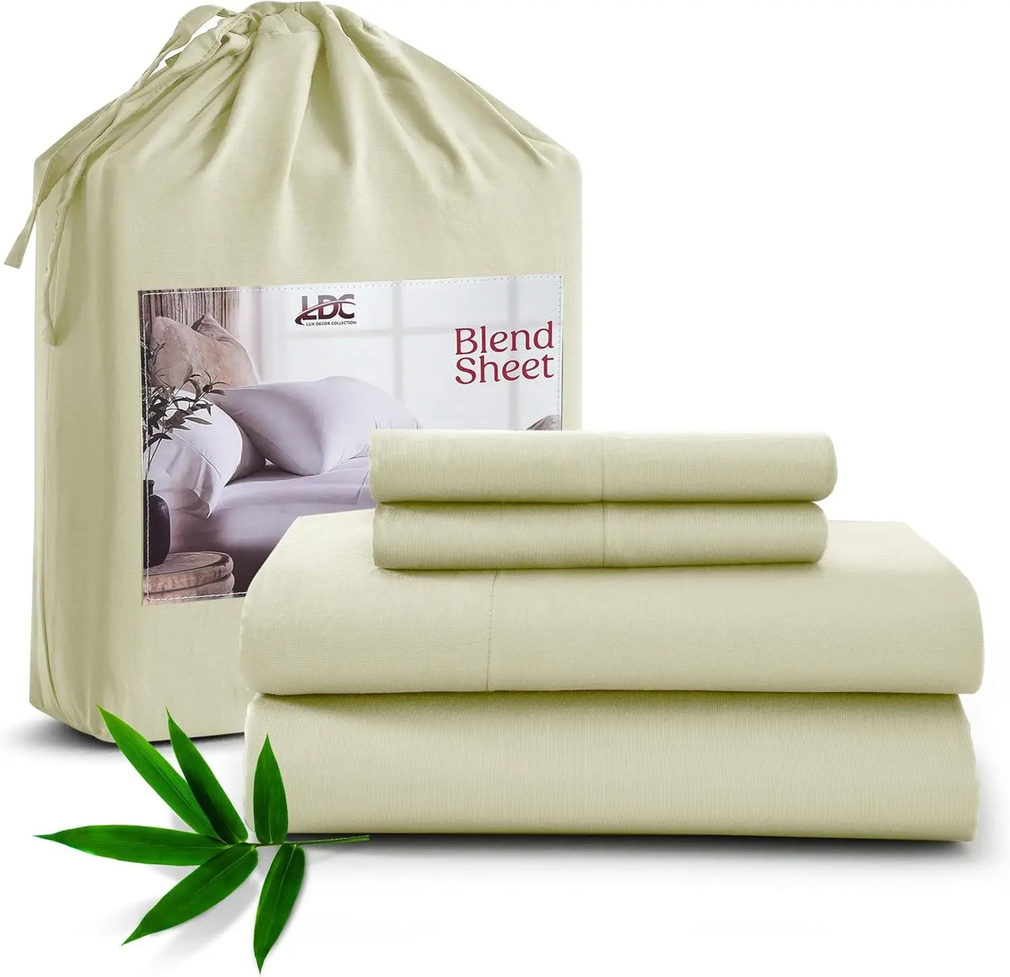 Bedsheet Set, Rayon Derived from Bamboo, Breathable & Soft