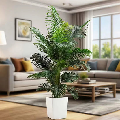 Two 35" Artificial Palm tree plant