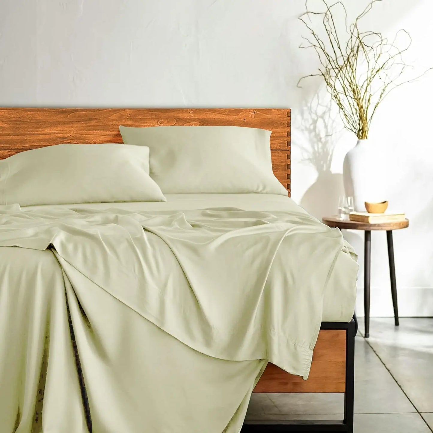 Bedsheet Set, Rayon Derived from Bamboo, Breathable & Soft