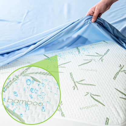 Lux Decor Mattress Protector, Cooling Rayon dervied from Bamboo Viscose