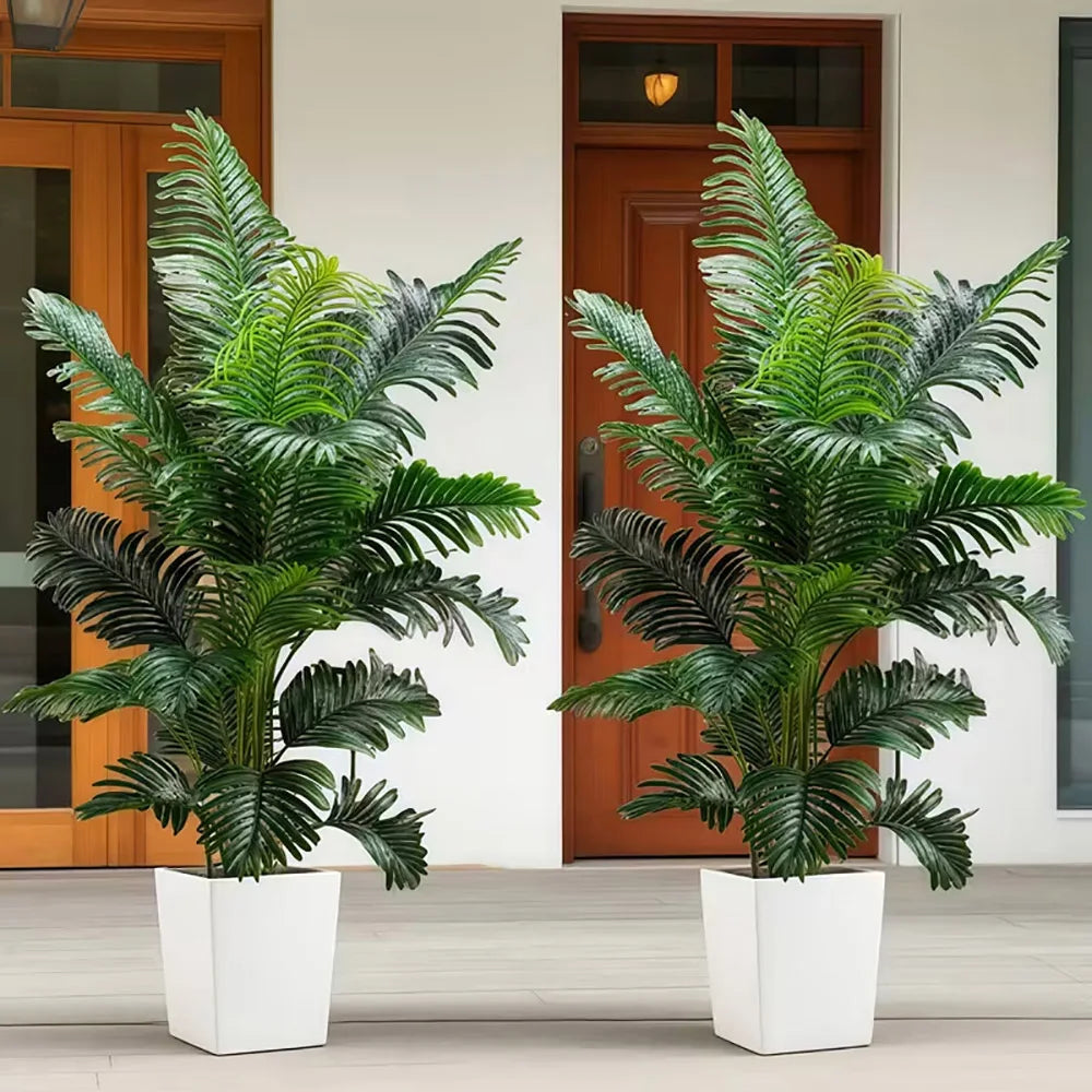 Two 35" Artificial Palm tree plant