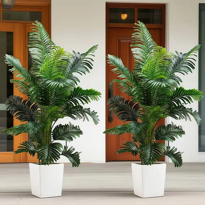 Two 35" Artificial Palm tree plant