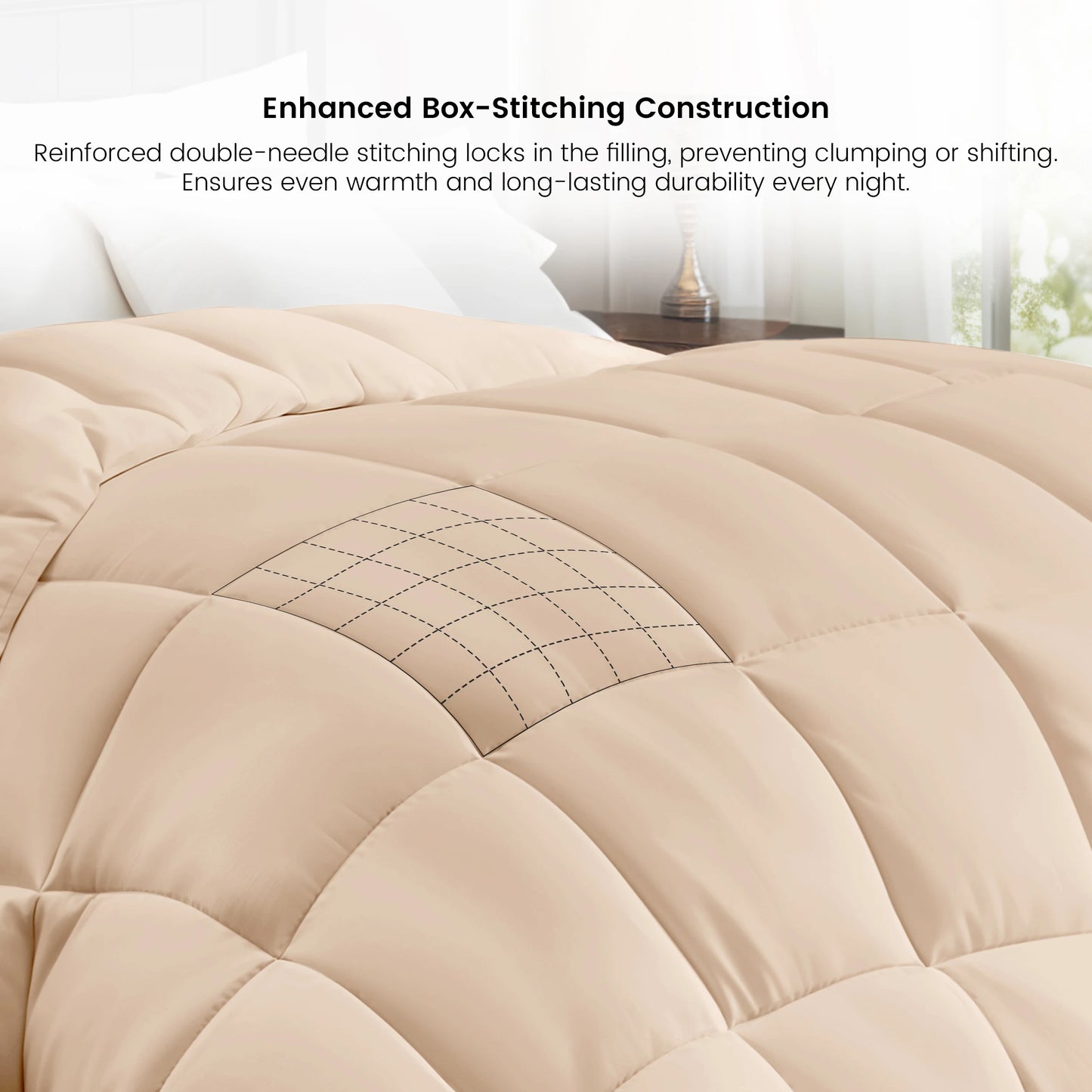 Luxurious Down Alternative Comforter Color & Size Options