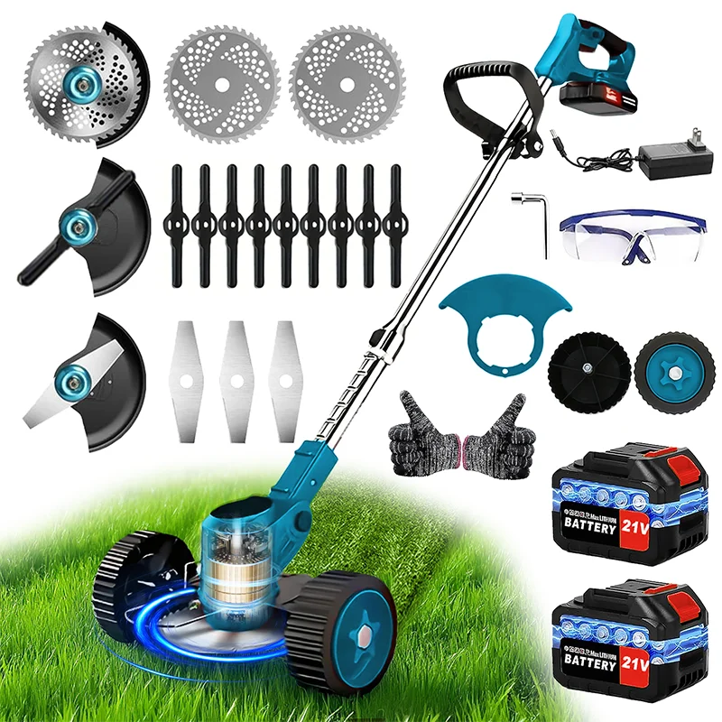 Cordless Weed Trimmer on Wheels for the hard to get to areas.