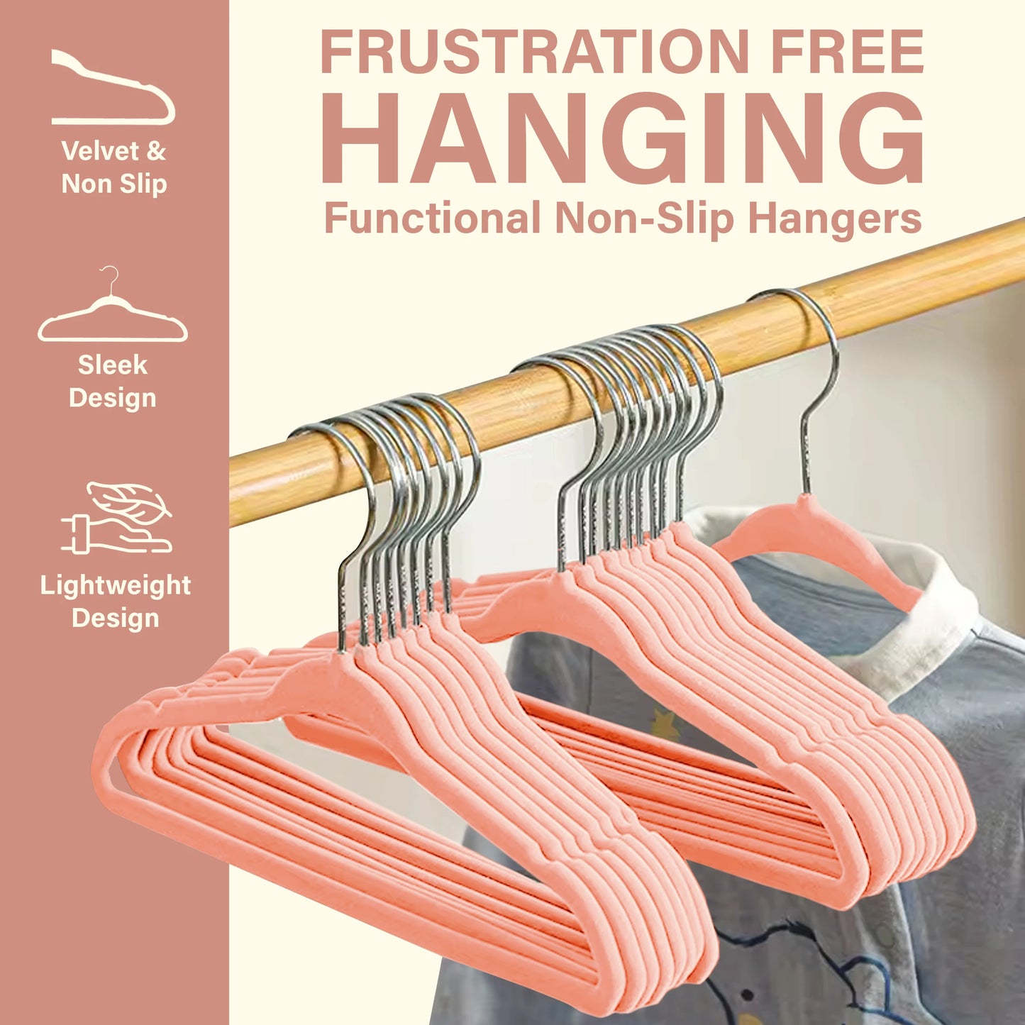 Velvet Hangers package of 30 or 50 pcs.