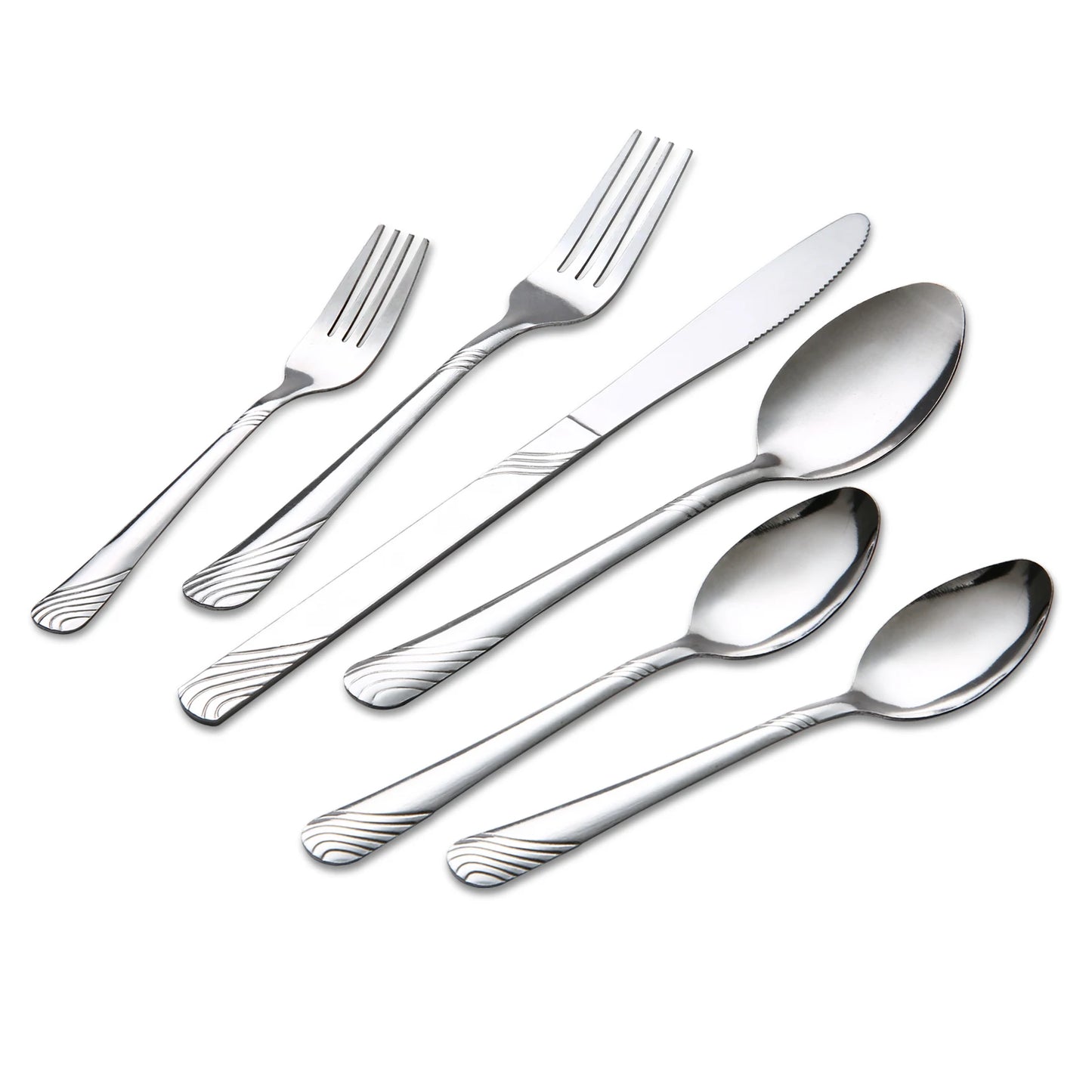 48 Pcs Cutlery Set Service For 8 Stainless Steel