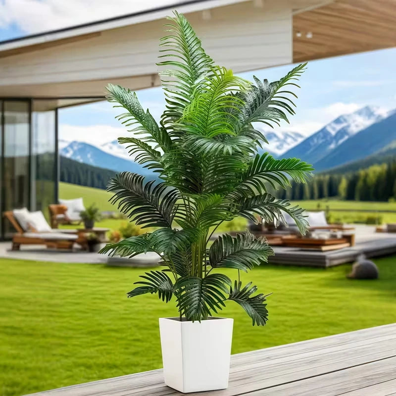 Two 35" Artificial Palm tree plant