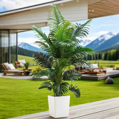 Two 35" Artificial Palm tree plant