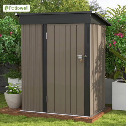 5x3 FT Outdoor Lockable Waterproof Storage Shed