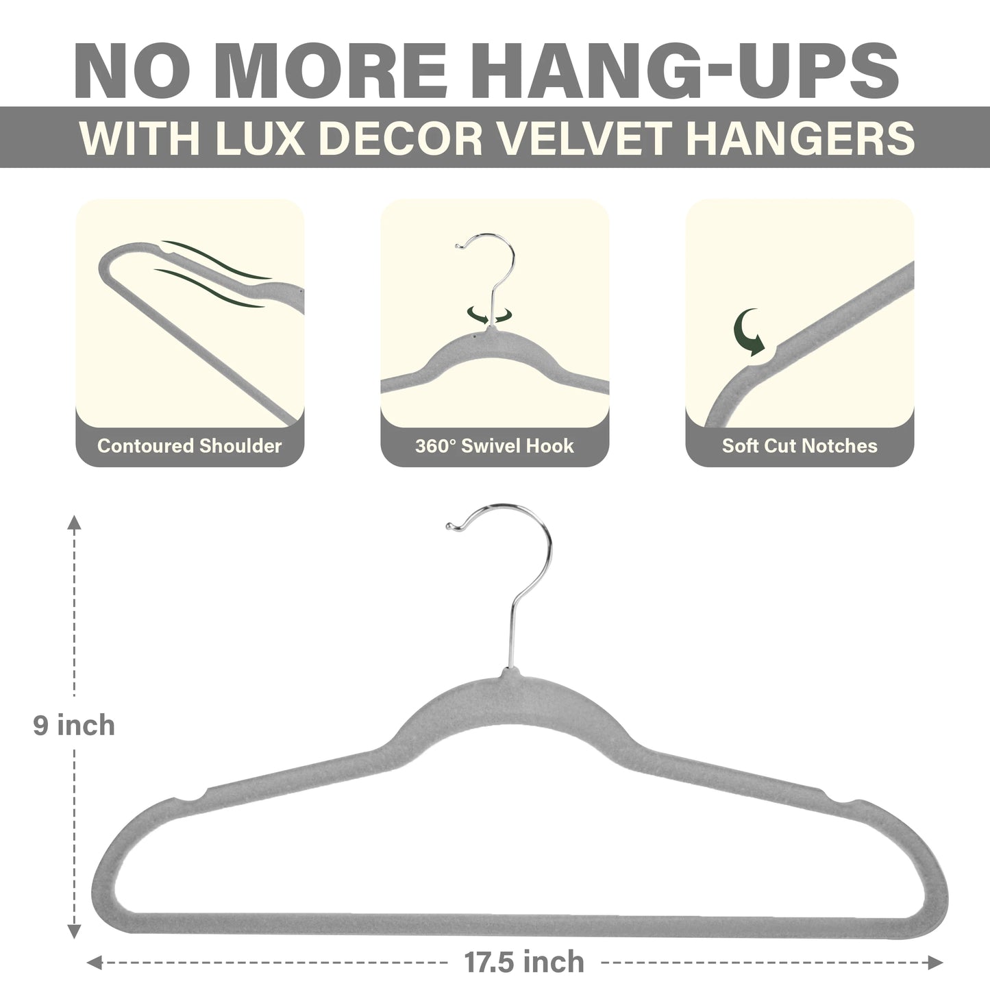 Velvet Hangers package of 30 or 50 pcs.