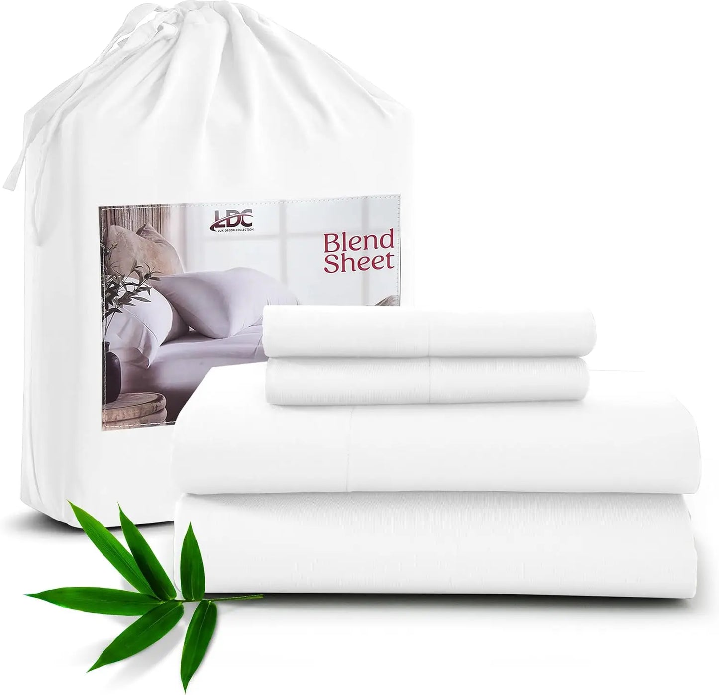Bedsheet Set, Rayon Derived from Bamboo, Breathable & Soft