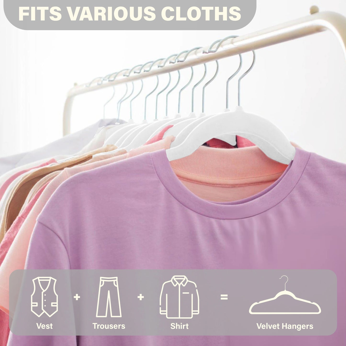 Velvet Hangers package of 30 or 50 pcs.
