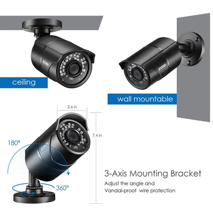 Night vision Waterproof Camera for DVR System Kit