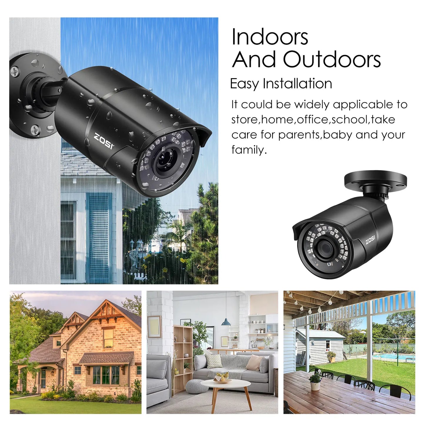 Night vision Waterproof Camera for DVR System Kit