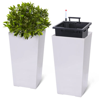 2pcs High Planters Pots for Indoor/Outdoor Use