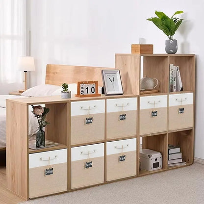 Large Fabric Linen Storage Bins 【4-pack】