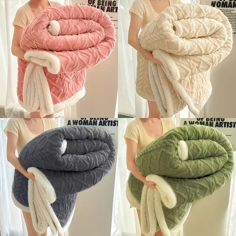 1pc  Sherpa Weighted Blanket 10lbs for Adults-