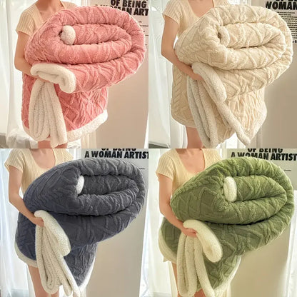 1pc  Sherpa Weighted Blanket 10lbs for Adults-