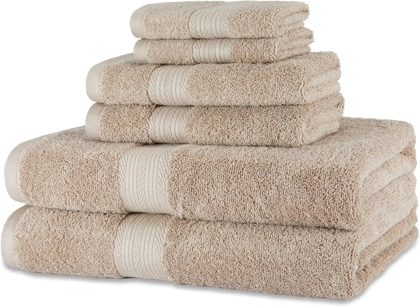 6 Piece Oversized Bathroom Towel Set