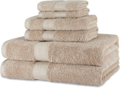 6 Piece Oversized Bathroom Towel Set
