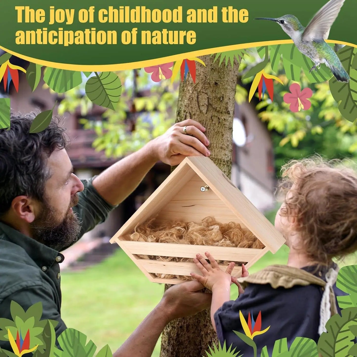 Bird Nesting Box Outdoor Garden Decoration