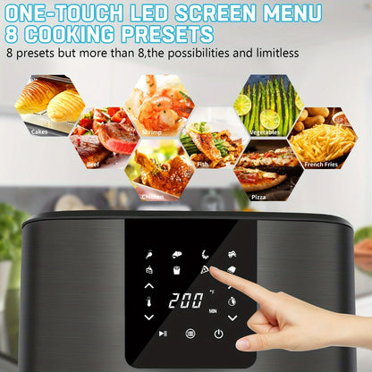 Large Air Fryer, 1500W 7QT Adjustable Temperature 100-400°F