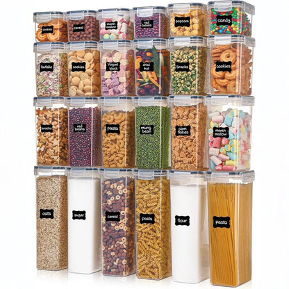 24pcs moisture-proof food storage containers