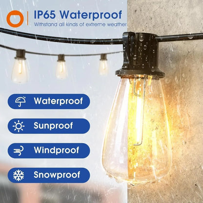 LED Outdoor String Lights with Length Options