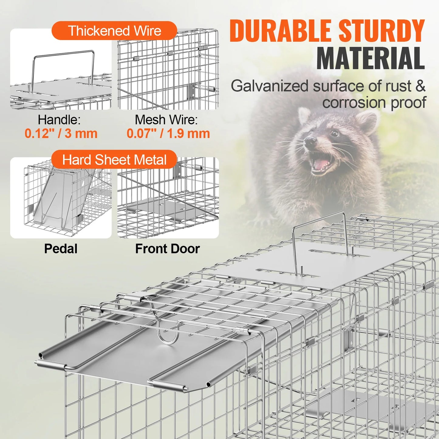 Live Animal Cage Humane Trap