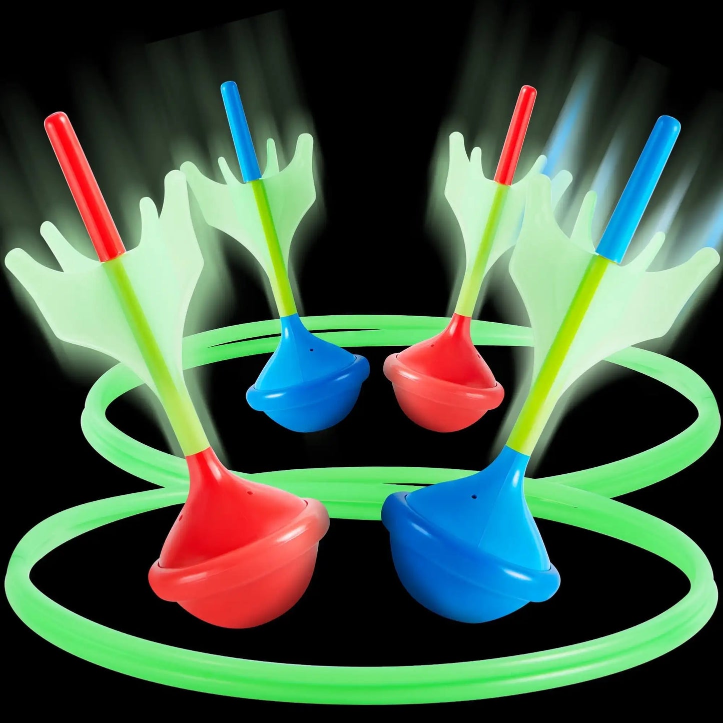 6Pcs Glow in The Dark Lawn Darts Game