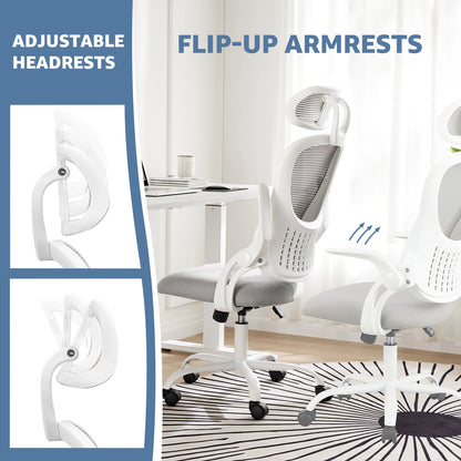 Mesh Desk Chair Flip-up Arms
