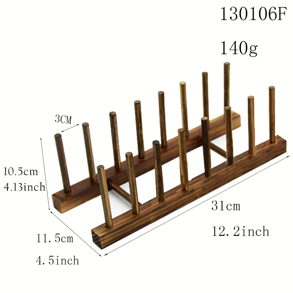 Wooden Kitchen Dish Drain Rack/ Book File Holder