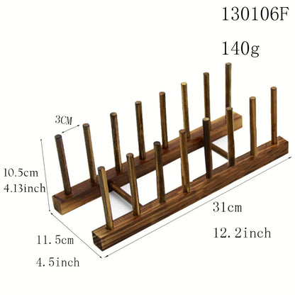 Wooden Kitchen Dish Drain Rack/ Book File Holder
