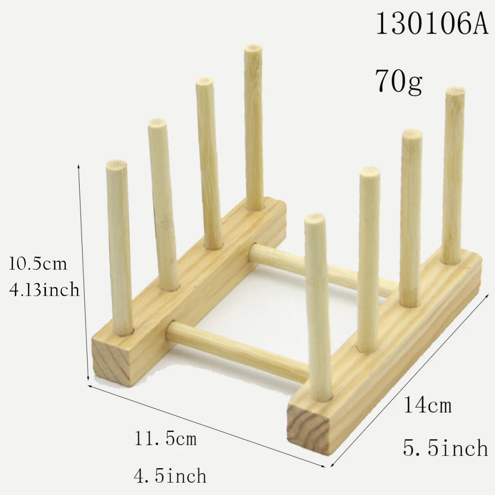 Wooden Kitchen Dish Drain Rack/ Book File Holder