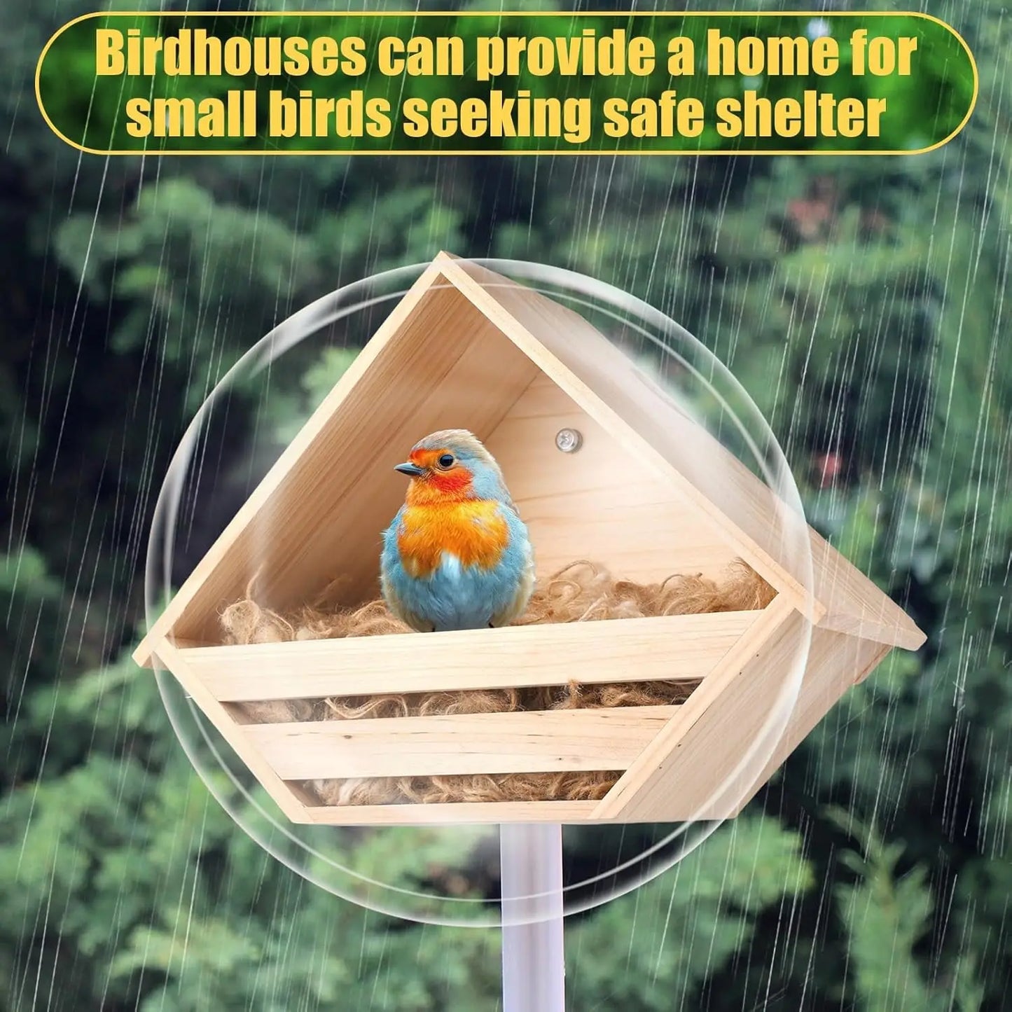 Bird Nesting Box Outdoor Garden Decoration