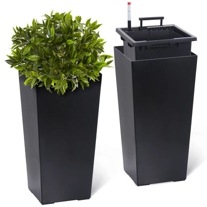 2pcs High Planters Pots for Indoor/Outdoor Use