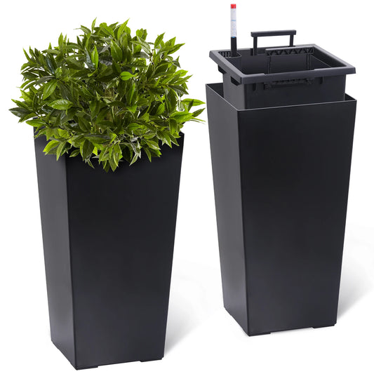 2pcs High Planters Pots for Indoor/Outdoor Use